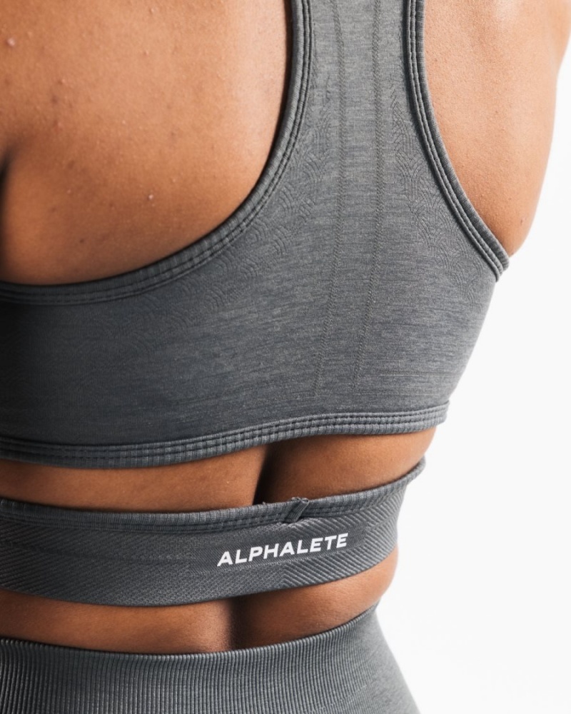 Soutien Gorge Sport Alphalete Stratus Bra Smoke Femme | AKV-90858534