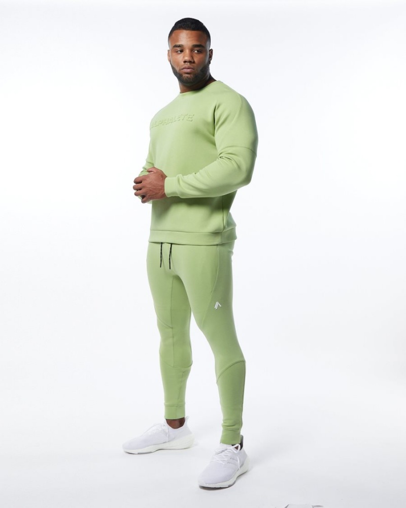 Pantalon Jogging Alphalete ELMTS Cuffed Jogger Vert Clair Homme | DLL-03246164