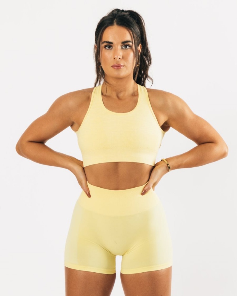 Soutien Gorge Sport Alphalete Vault Bra Lemonade Femme | XBR-25974692