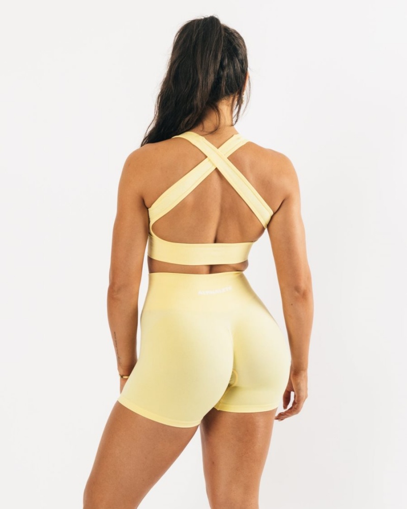 Soutien Gorge Sport Alphalete Vault Bra Lemonade Femme | XBR-25974692