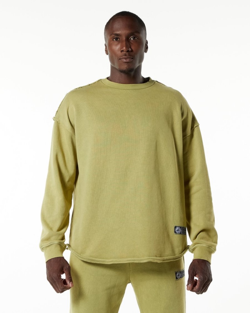 Vestes Alphalete Very Terry Pullover Vert Homme | UEB-44401668