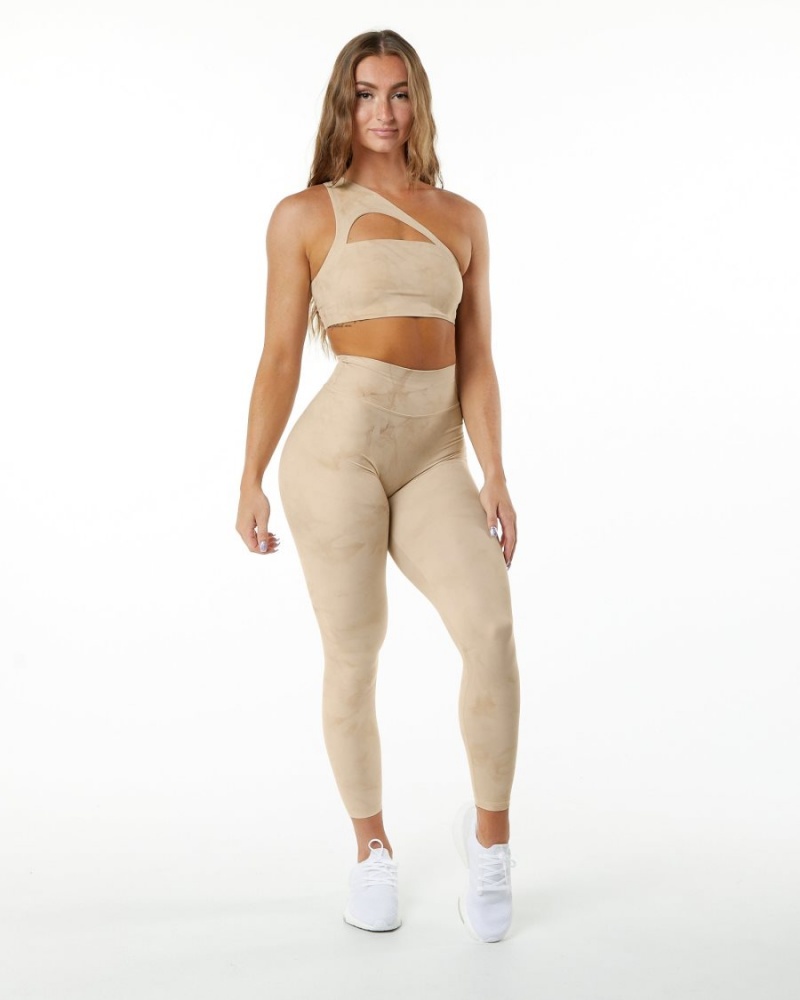 Leggings Alphalete Alphalux Wonder Legging 27" Hazelnut Femme | MBN-93296978