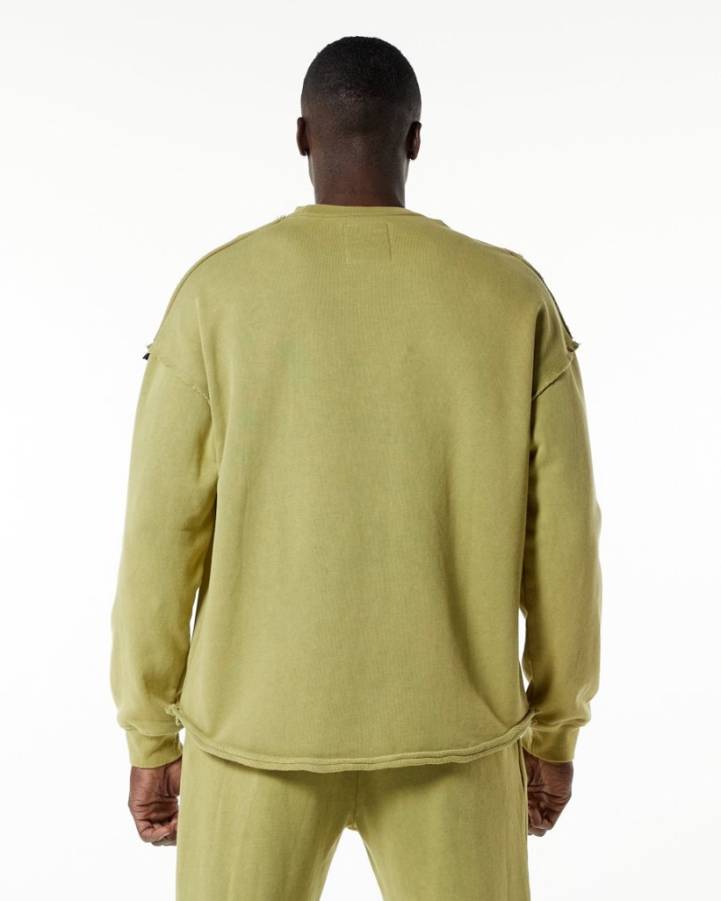 Vestes Alphalete Very Terry Pullover Vert Homme | UEB-44401668