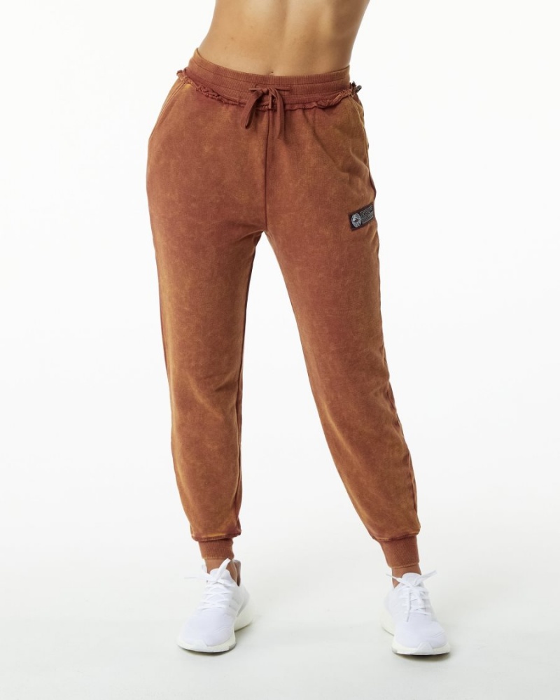 Pantalon Jogging Alphalete Very Terry Jogger Bloodstone Femme | RGV-48595722