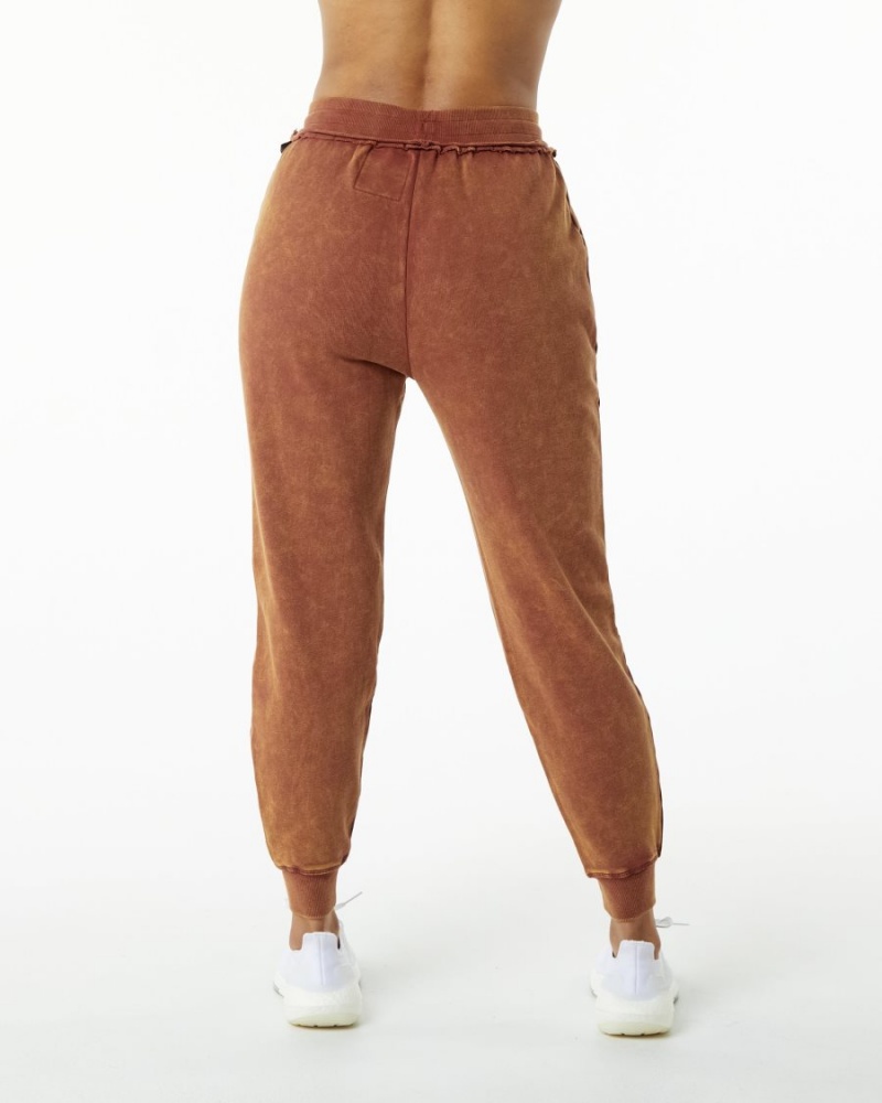 Pantalon Jogging Alphalete Very Terry Jogger Bloodstone Femme | RGV-48595722