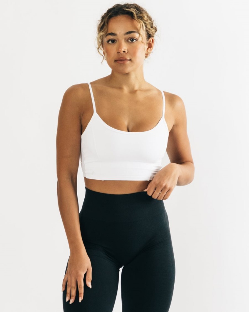 Debardeur Alphalete Ultrasoft Allure Tank Blanche Femme | YSI-07602102