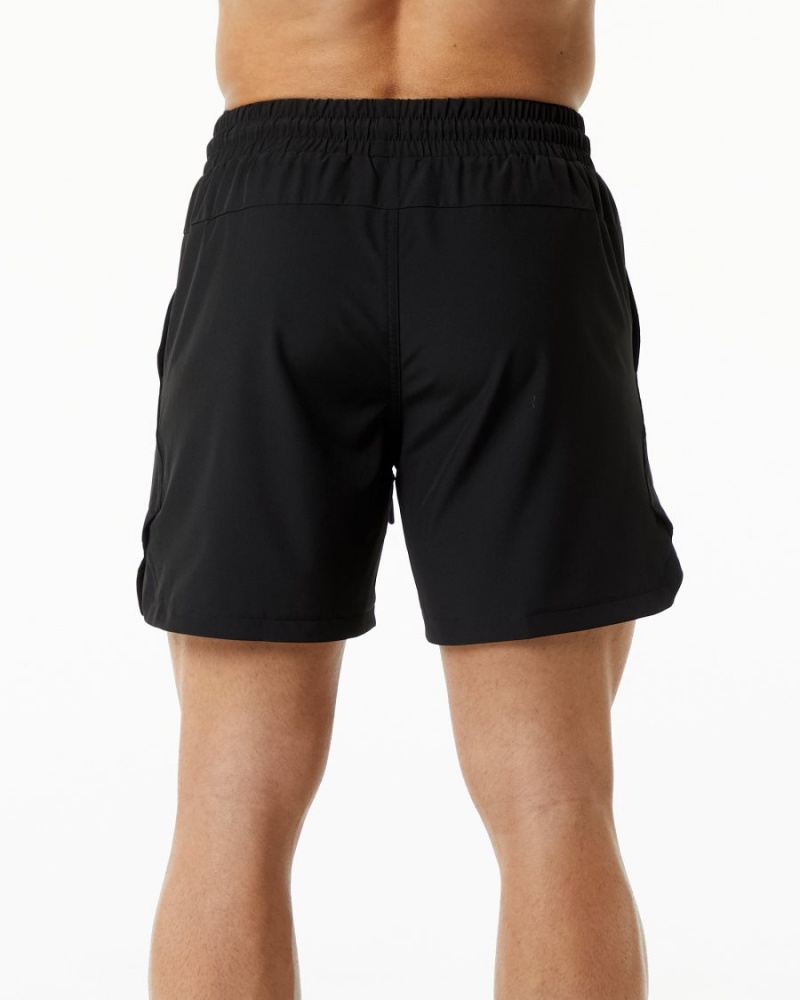 Shorts De Bain Alphalete Swim Trunk 5.5" Noir Homme | TOM-84708802