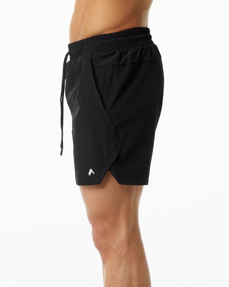 Shorts De Bain Alphalete Swim Trunk 5.5" Noir Homme | TOM-84708802