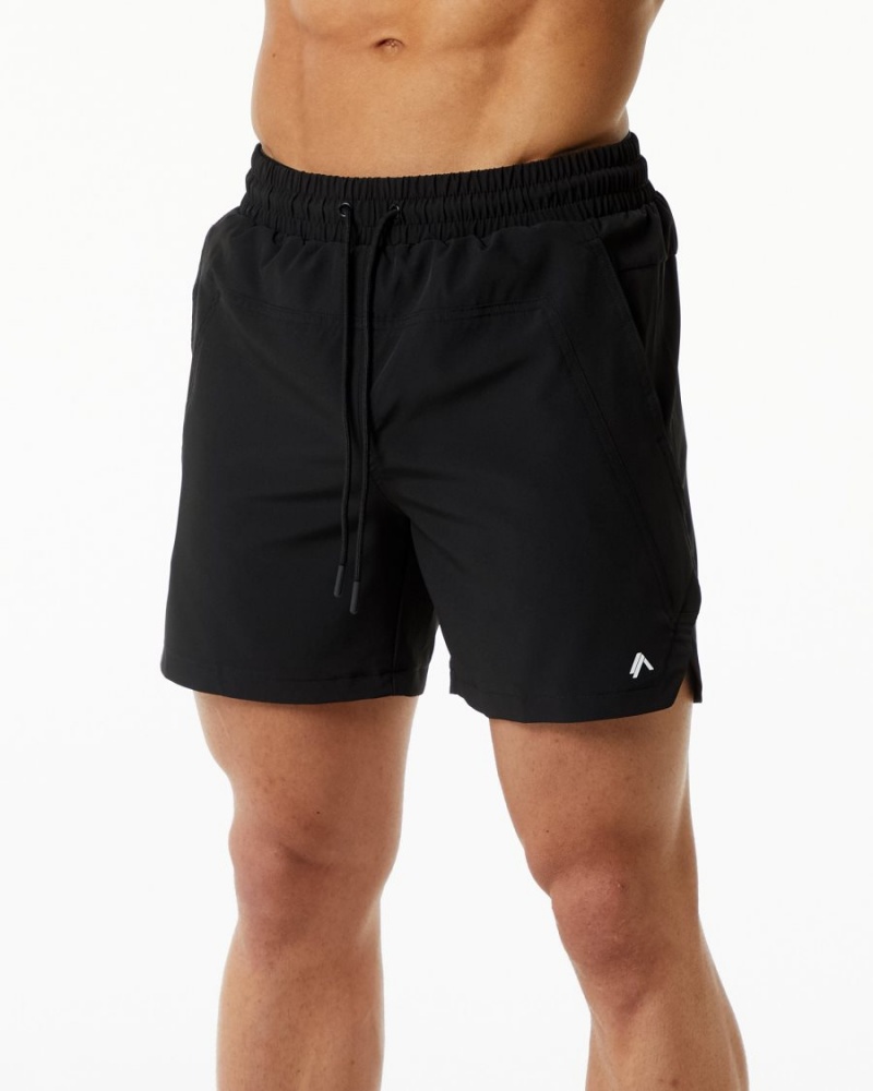 Shorts De Bain Alphalete Swim Trunk 5.5" Noir Homme | TOM-84708802