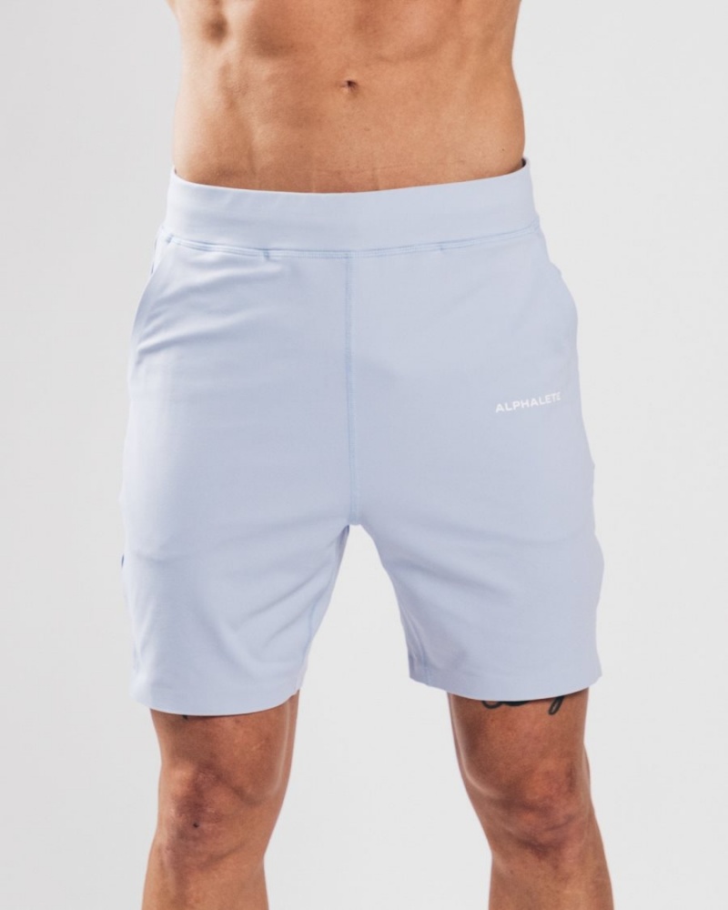 Short Alphalete Trace Corta 8" Bleu Homme | ENK-65140374