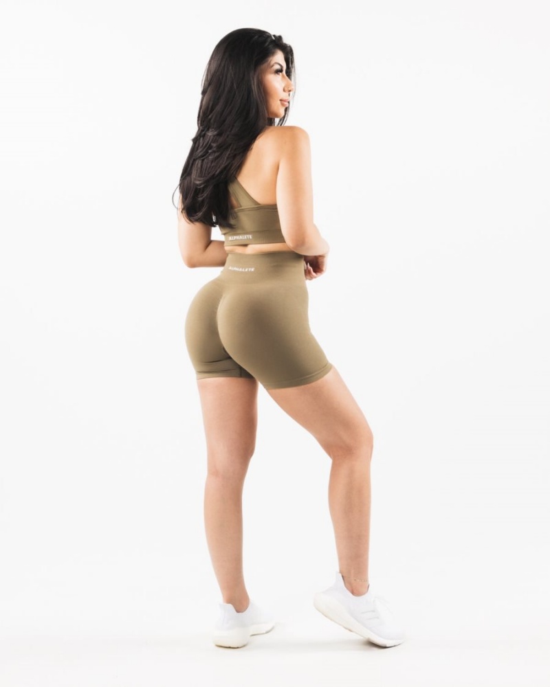 Short Alphalete Amplify Corta 4.5" Willow Femme | MSU-68251092