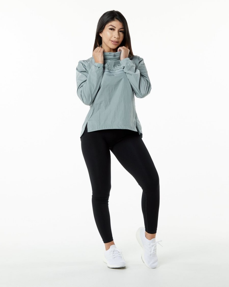 Vestes Alphalete Endure Pullover Bleu Femme | UJO-03436561