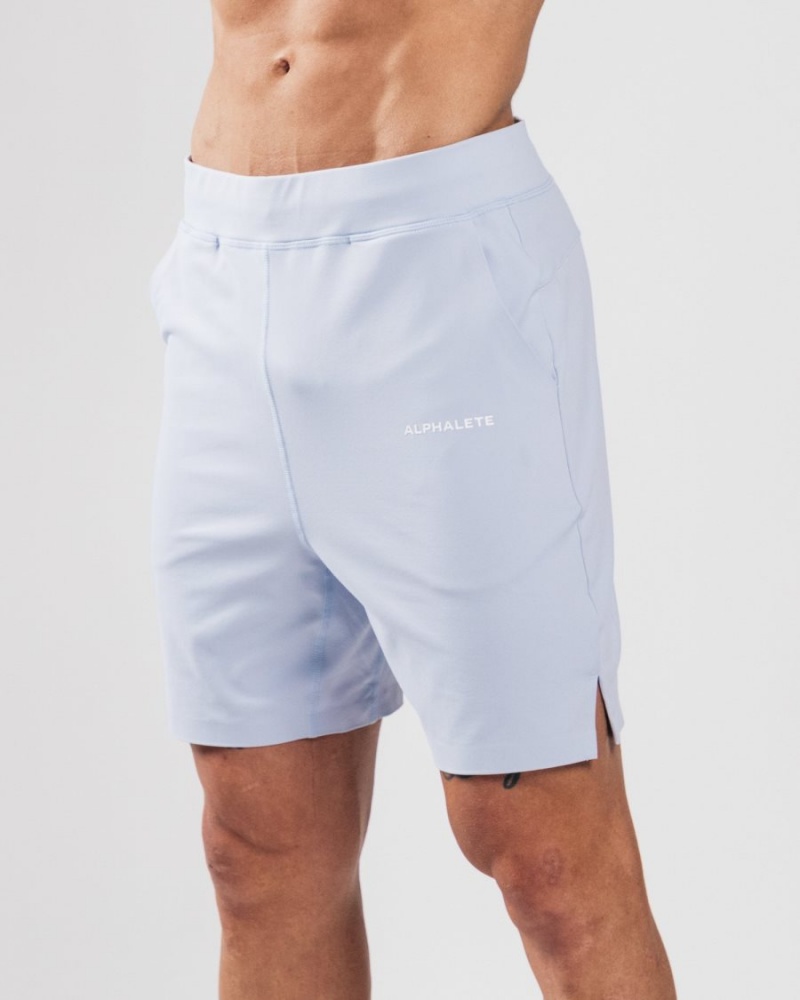 Short Alphalete Trace Corta 8" Bleu Homme | ENK-65140374