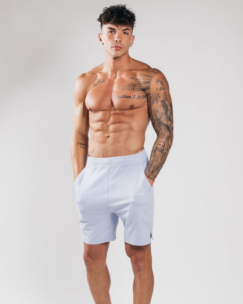 Short Alphalete Trace Corta 8" Bleu Homme | ENK-65140374