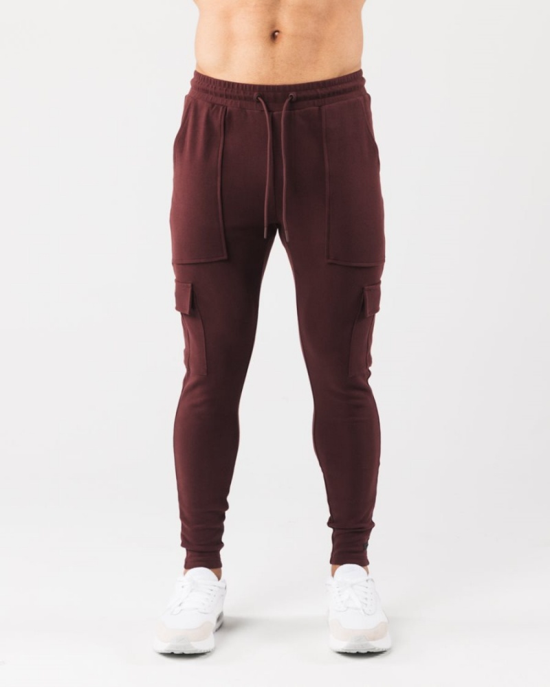 Pantalon Jogging Alphalete Identity Cargo Sangria Homme | MZQ-81197244