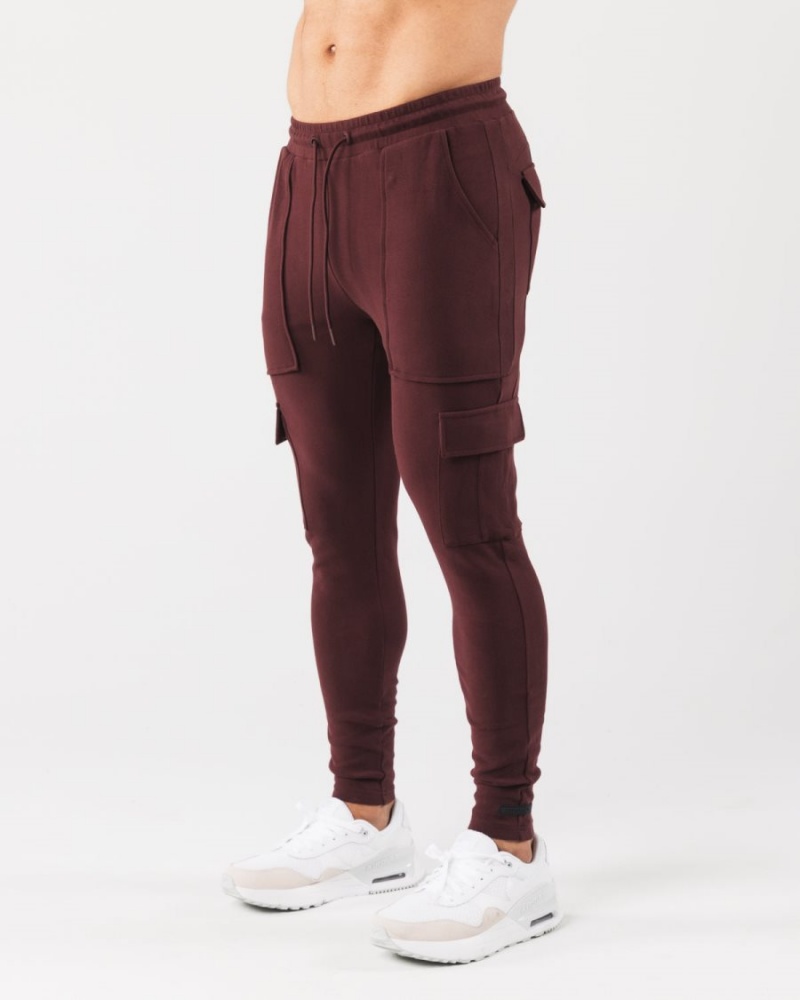 Pantalon Jogging Alphalete Identity Cargo Sangria Homme | MZQ-81197244