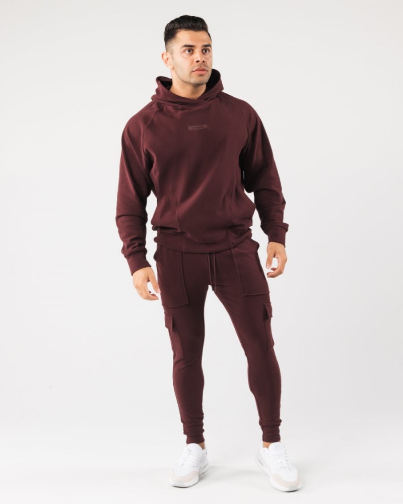 Pantalon Jogging Alphalete Identity Cargo Sangria Homme | MZQ-81197244