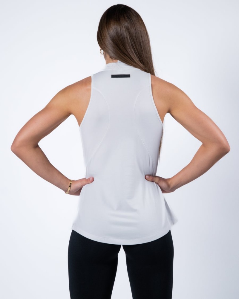 Debardeur Alphalete Evo Tank Blanche Femme | FQD-75430218