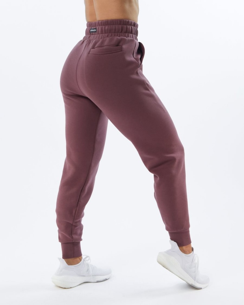 Pantalon Jogging Alphalete ELMTS Cuffed Jogger Mauve Femme | JNP-69166223