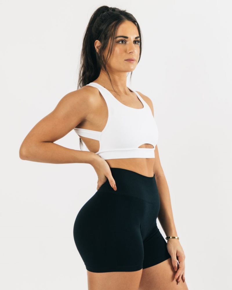 Soutien Gorge Sport Alphalete Trinity Bra Blanche Femme | FKV-76184257