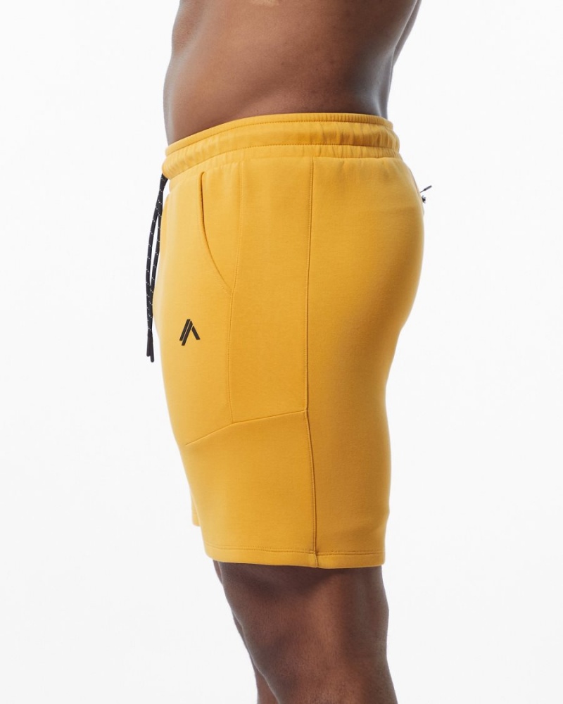 Short Alphalete ELMTS Athlétiques Corta 6" Jaune Homme | PAG-81747856