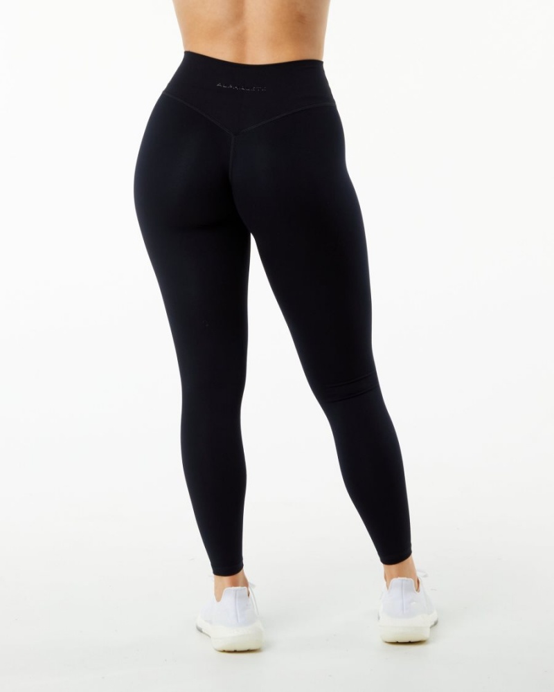 Leggings Alphalete Alphalux Wonder Legging 27" Noir Femme | HMH-83549326