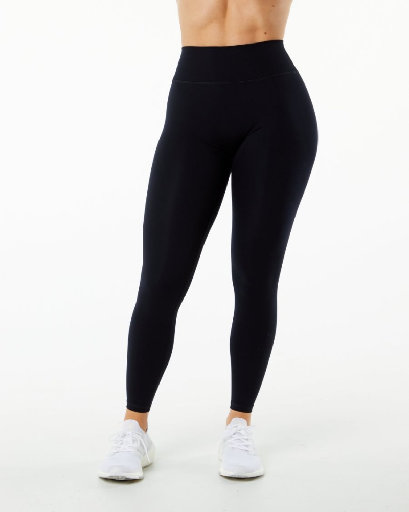 Leggings Alphalete Alphalux Wonder Legging 27" Noir Femme | HMH-83549326