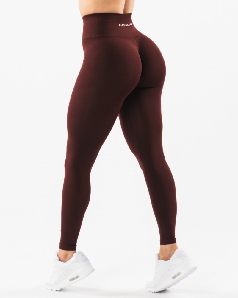 Leggings Alphalete Amplify Legging Sangria Femme | DDR-04727438