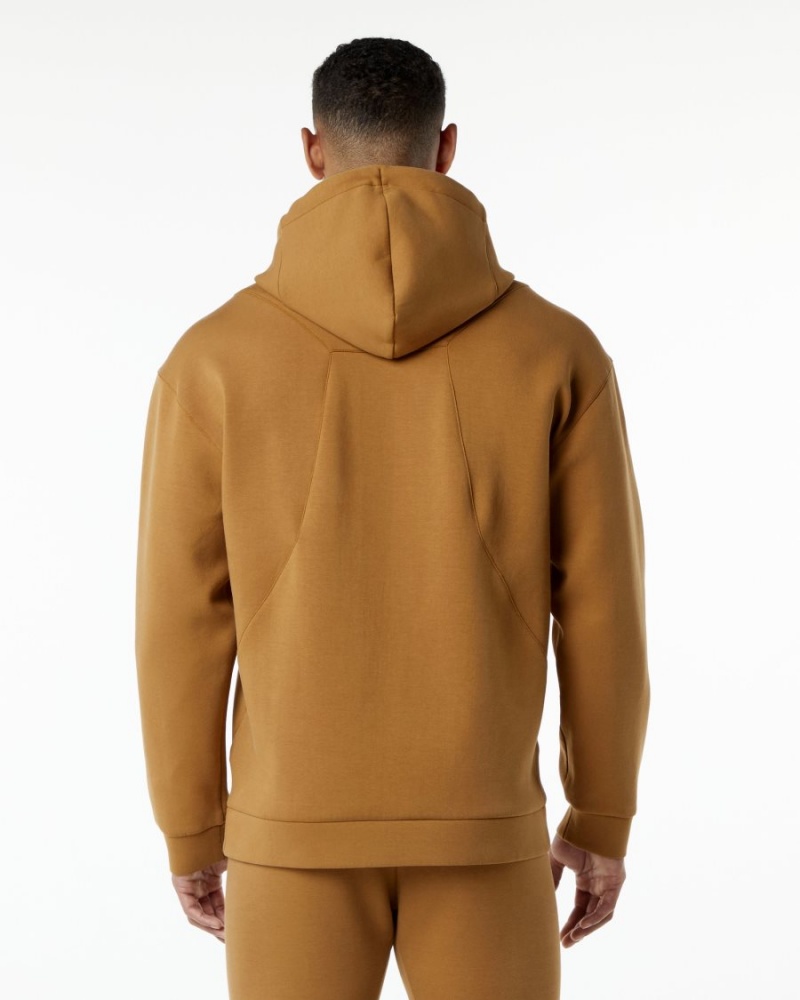 Sweat a Capuche Alphalete ELMTS Hoodie Almond Homme | ABC-29330656