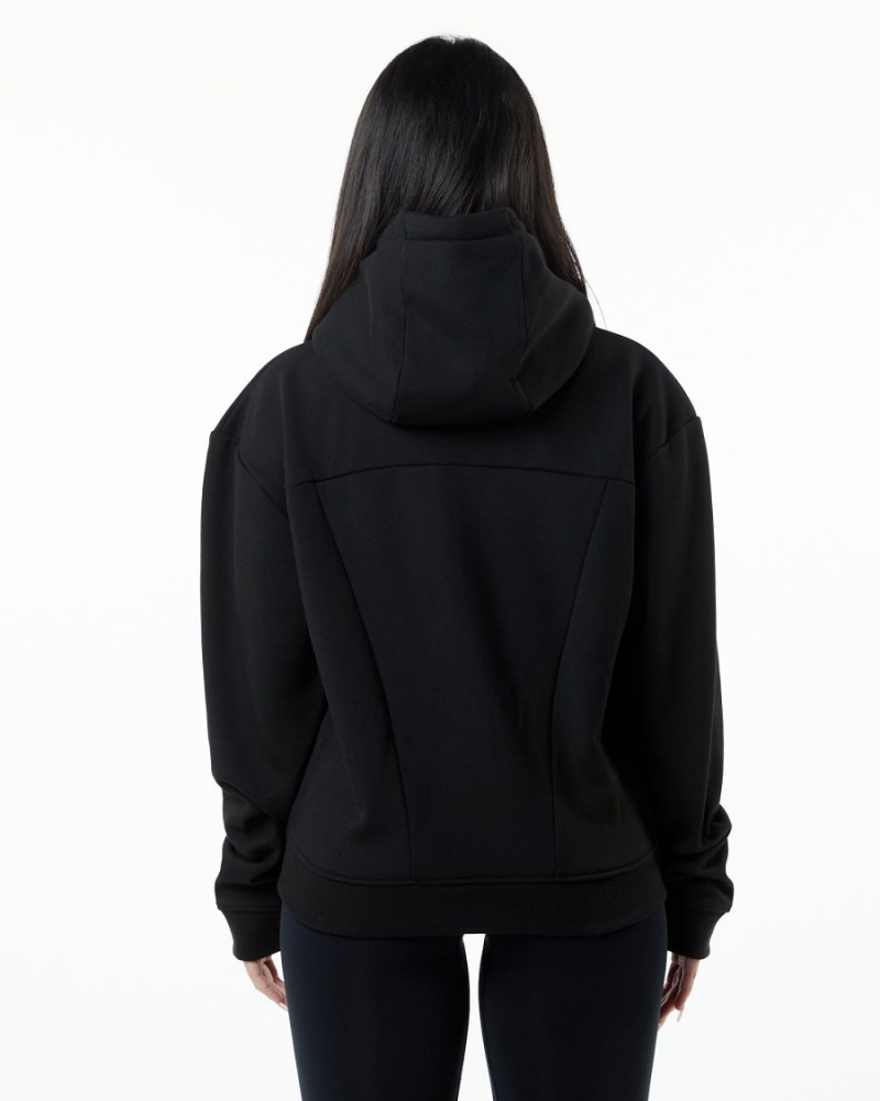 Sweat a Capuche Alphalete Monarch Hoodie Noir Femme | RBX-18906649