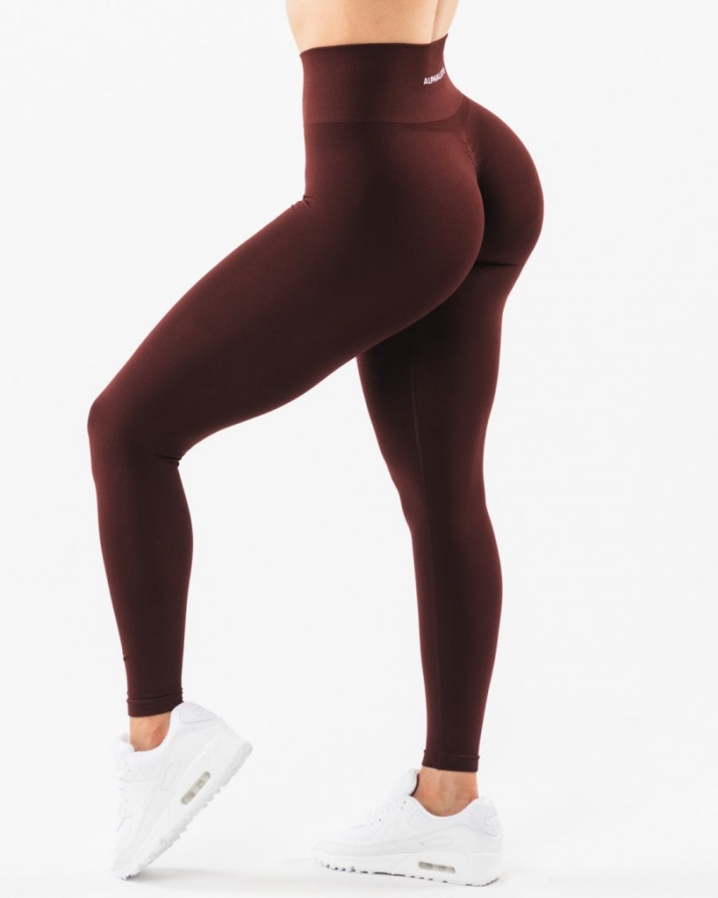 Leggings Alphalete Amplify Legging Sangria Femme | DDR-04727438