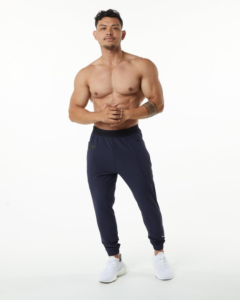 Pantalon Jogging Alphalete Studio Pant Bleu Homme | PFI-91187570