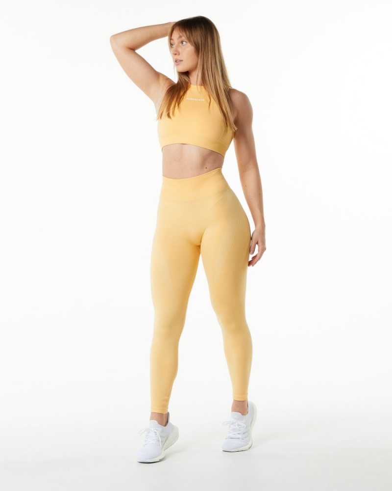 Leggings Alphalete Ozone Legging Daffodil Femme | NRI-24071036