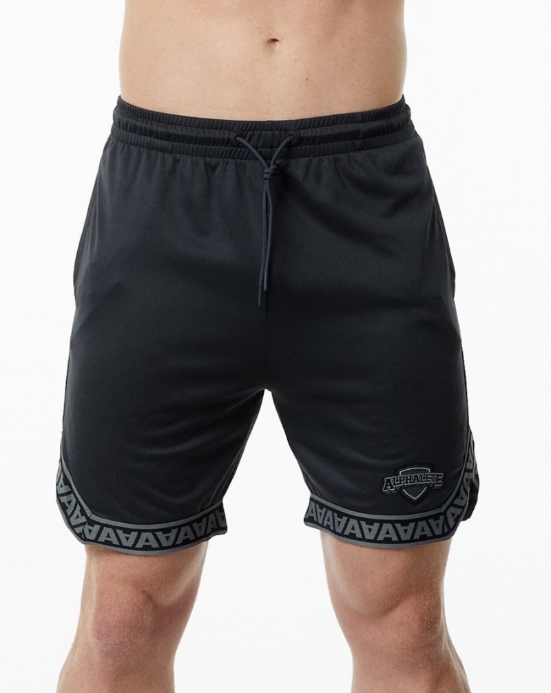 Short Alphalete Varsity Basketball Corta 9" Noir Homme | QGX-89650352