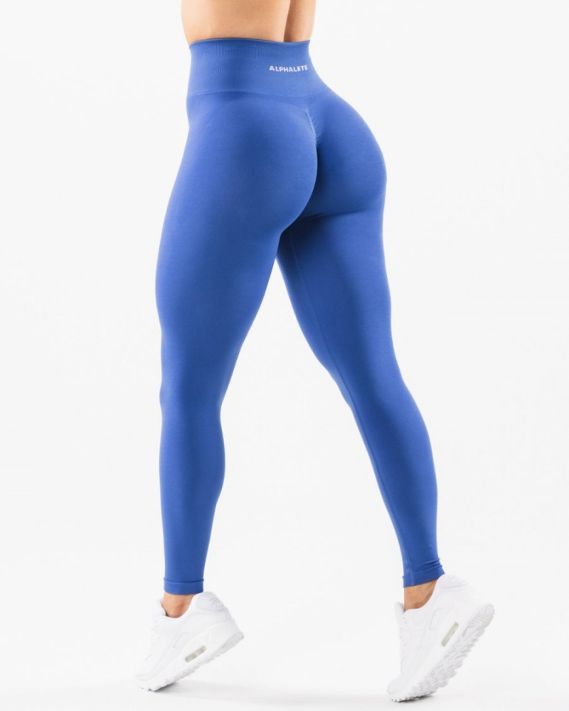 Leggings Alphalete Amplify Legging Sapphire Femme | SUL-32168762