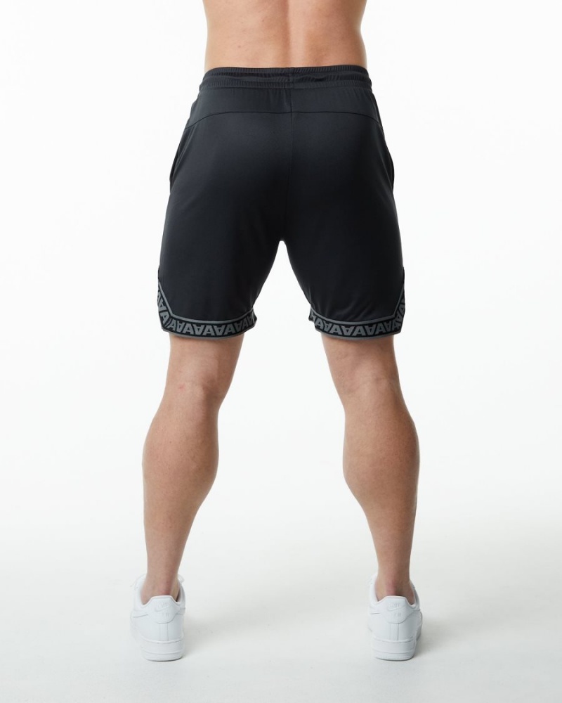 Short Alphalete Varsity Basketball Corta 9" Noir Homme | QGX-89650352