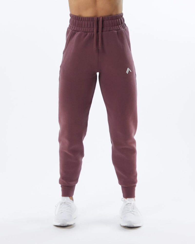 Pantalon Jogging Alphalete ELMTS Cuffed Jogger Mauve Femme | JNP-69166223