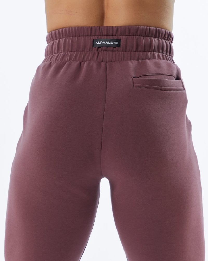 Pantalon Jogging Alphalete ELMTS Cuffed Jogger Mauve Femme | JNP-69166223