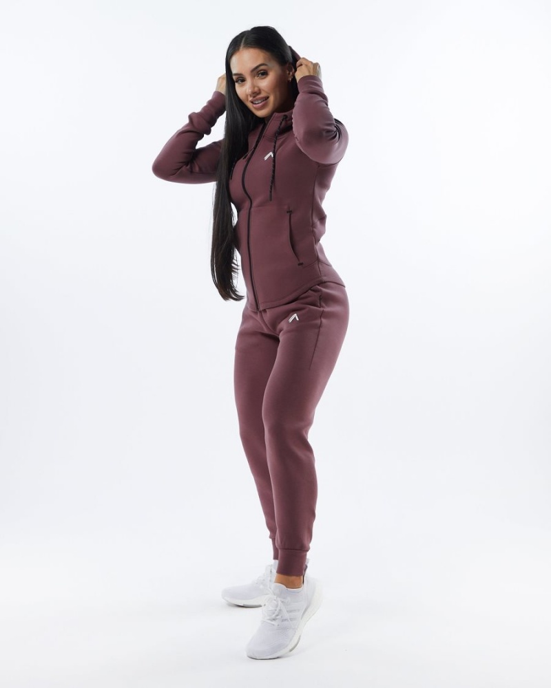 Pantalon Jogging Alphalete ELMTS Cuffed Jogger Mauve Femme | JNP-69166223