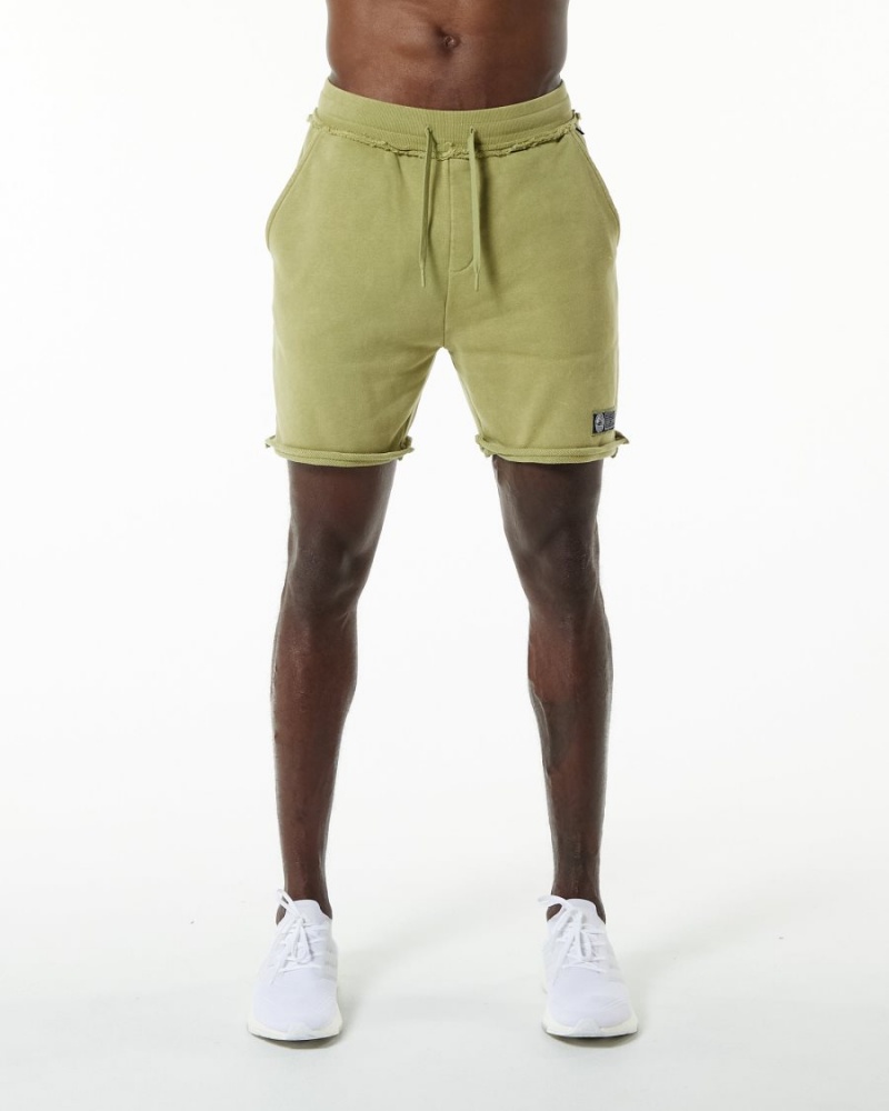 Short Alphalete Very Terry Corta Vert Homme | KQH-01430578