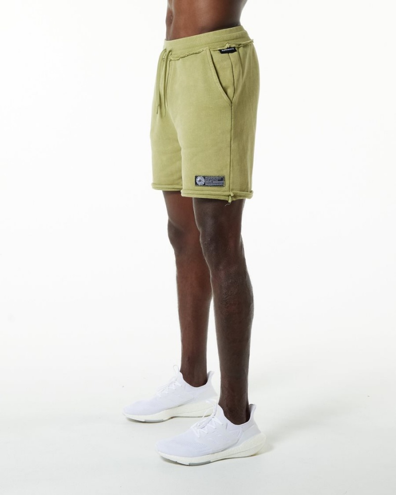 Short Alphalete Very Terry Corta Vert Homme | KQH-01430578