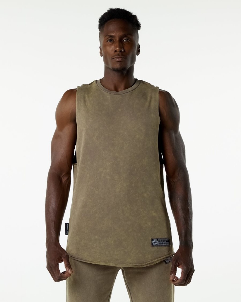 Stringers Alphalete Very Terry Cutoff Smokey Quartz Homme | QHO-09395349