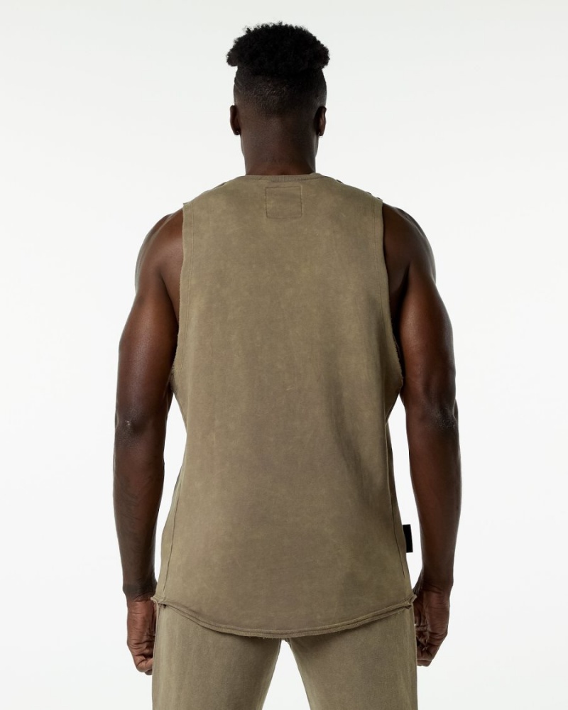 Stringers Alphalete Very Terry Cutoff Smokey Quartz Homme | QHO-09395349