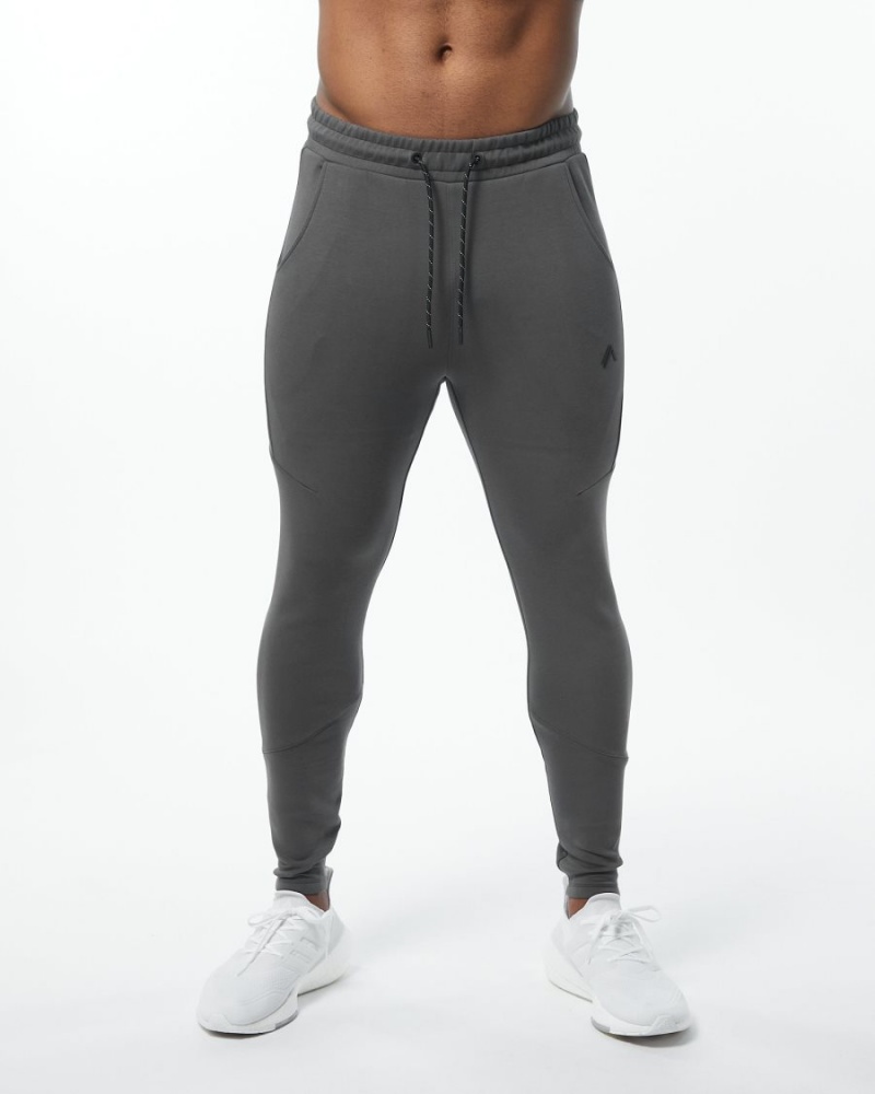 Pantalon Jogging Alphalete ELMTS Zip Jogger Charcoal Homme | YJL-85819555