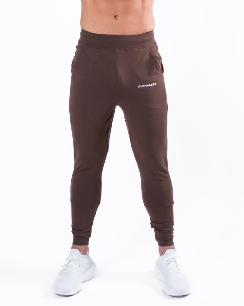 Pantalon Jogging Alphalete Trace Jogger Cafe Homme | MFJ-07457028