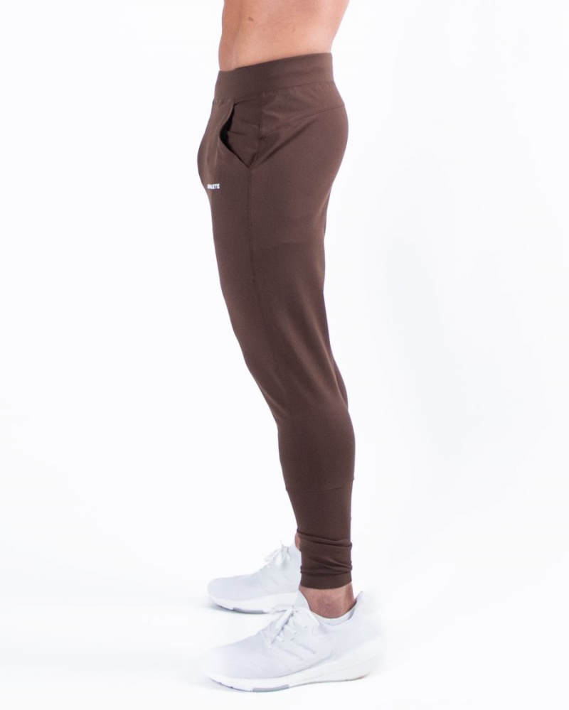 Pantalon Jogging Alphalete Trace Jogger Cafe Homme | MFJ-07457028