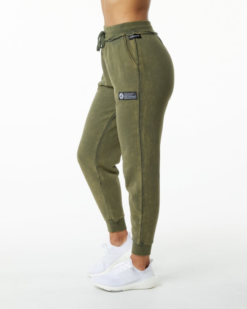 Pantalon Jogging Alphalete Very Terry Jogger Vert Femme | ASI-22897352