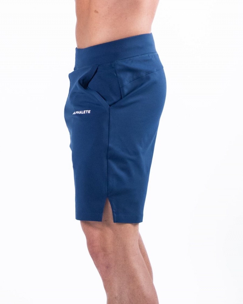 Short Alphalete Trace Corta 8" Bleu Homme | RLU-85846774