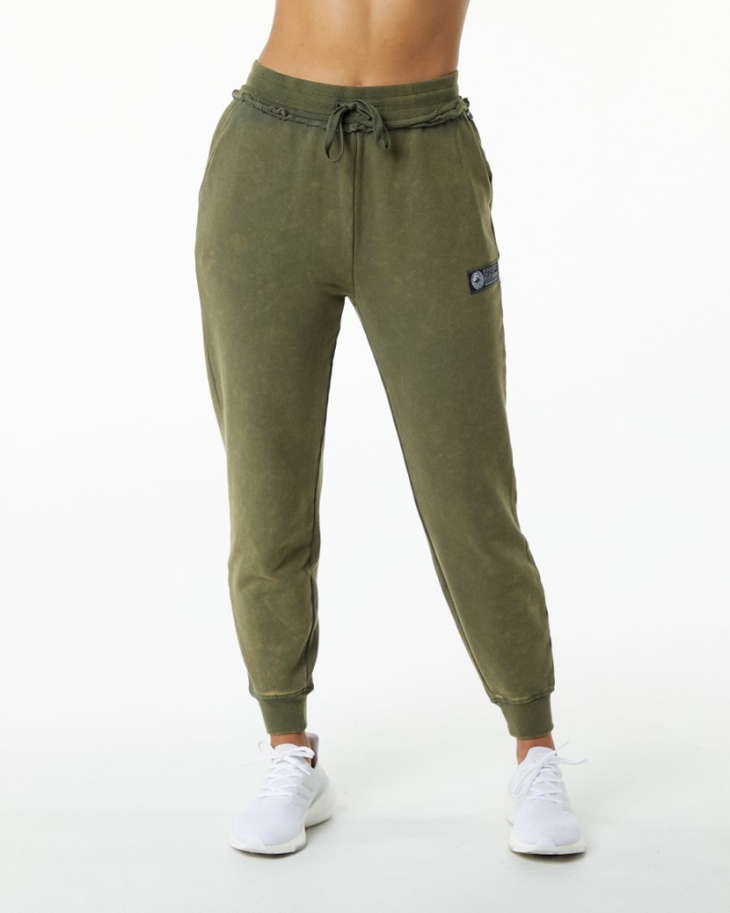 Pantalon Jogging Alphalete Very Terry Jogger Vert Femme | ASI-22897352