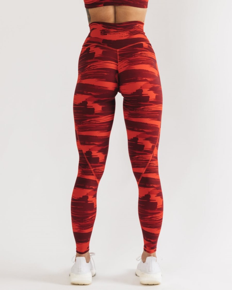 Leggings Alphalete Surface Power Legging Camouflage Femme | JVH-39705221